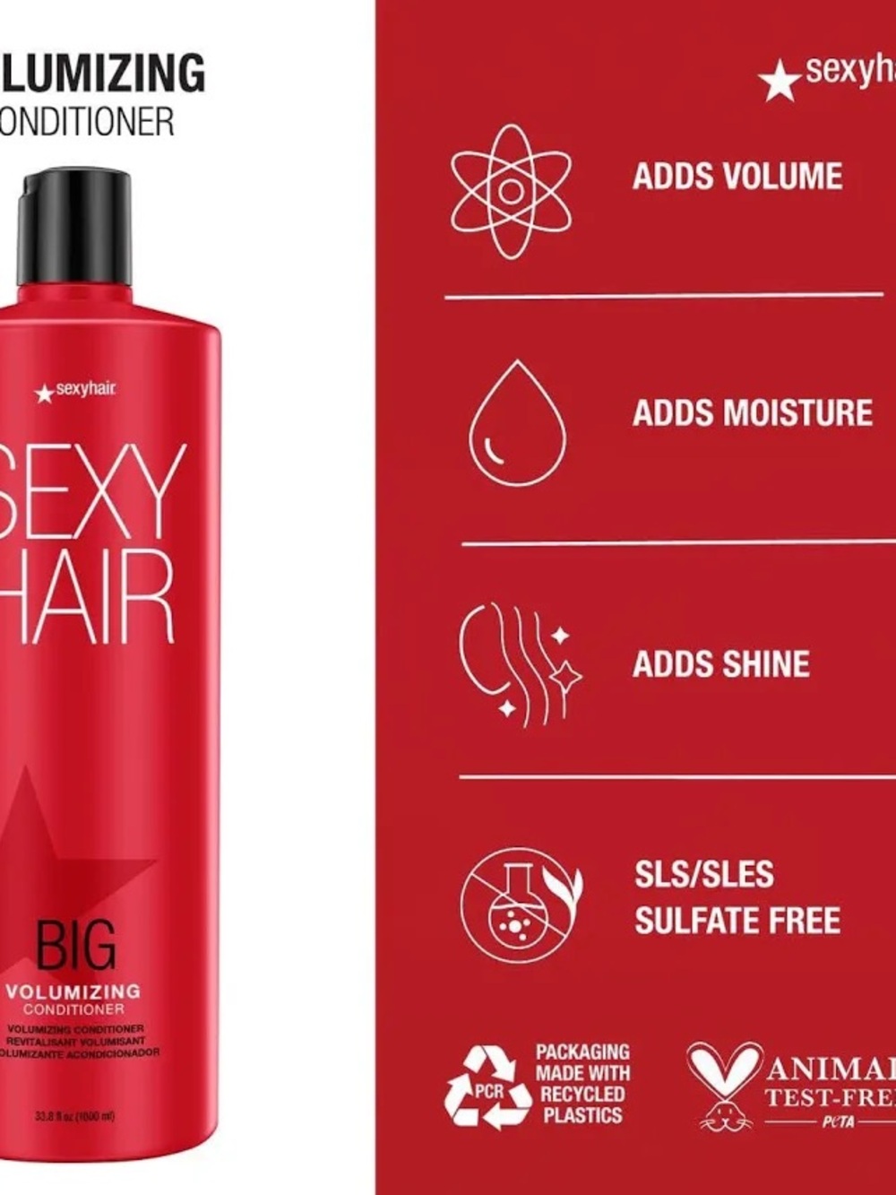 Sexy Hair Big Volumizing Shampoo and Conditioner Duo 33.8 fl oz each - Picture 3 of 5